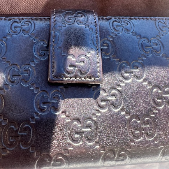 i
Gucci Dark Brown Guccissima Leather Flap Continental Wallet - Picture 6 of 10